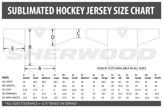 Sublimated Hockey Jersey - Reorder